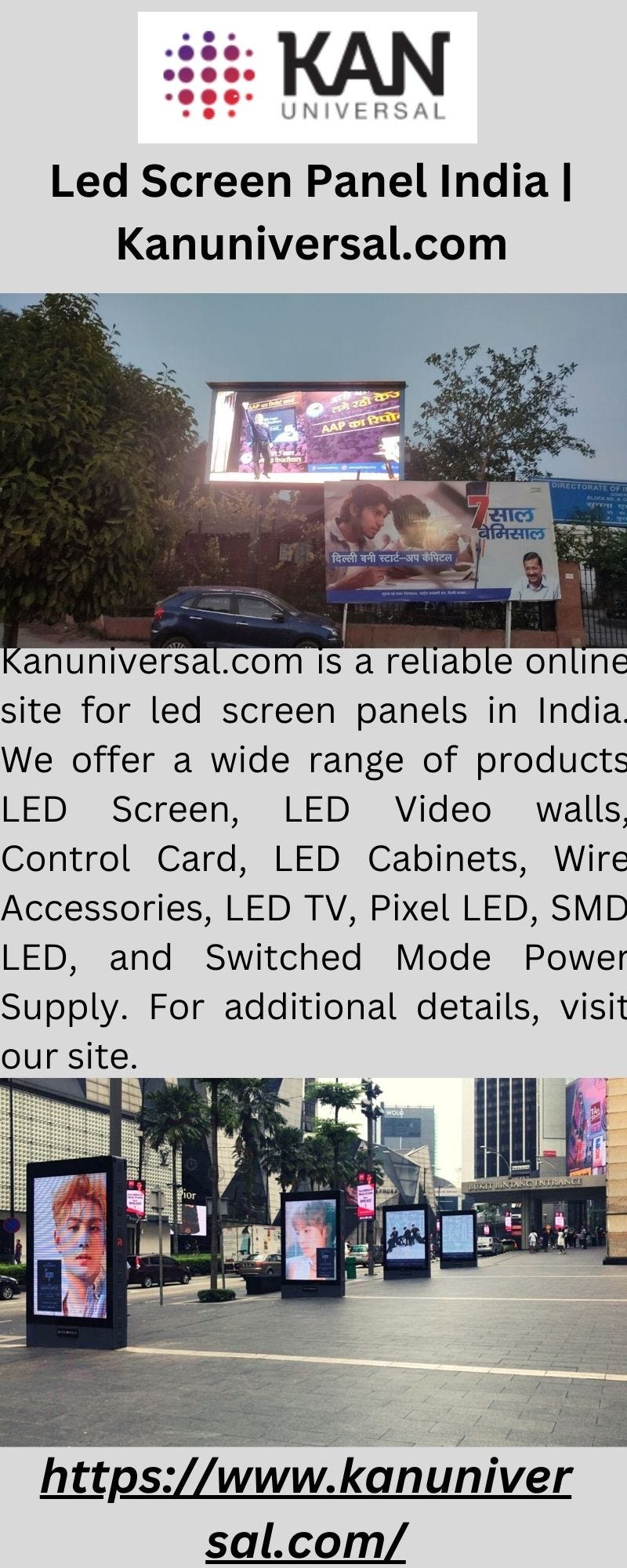 Led Screen Panel India KAN UNIVERSAL PVT LTD Medium