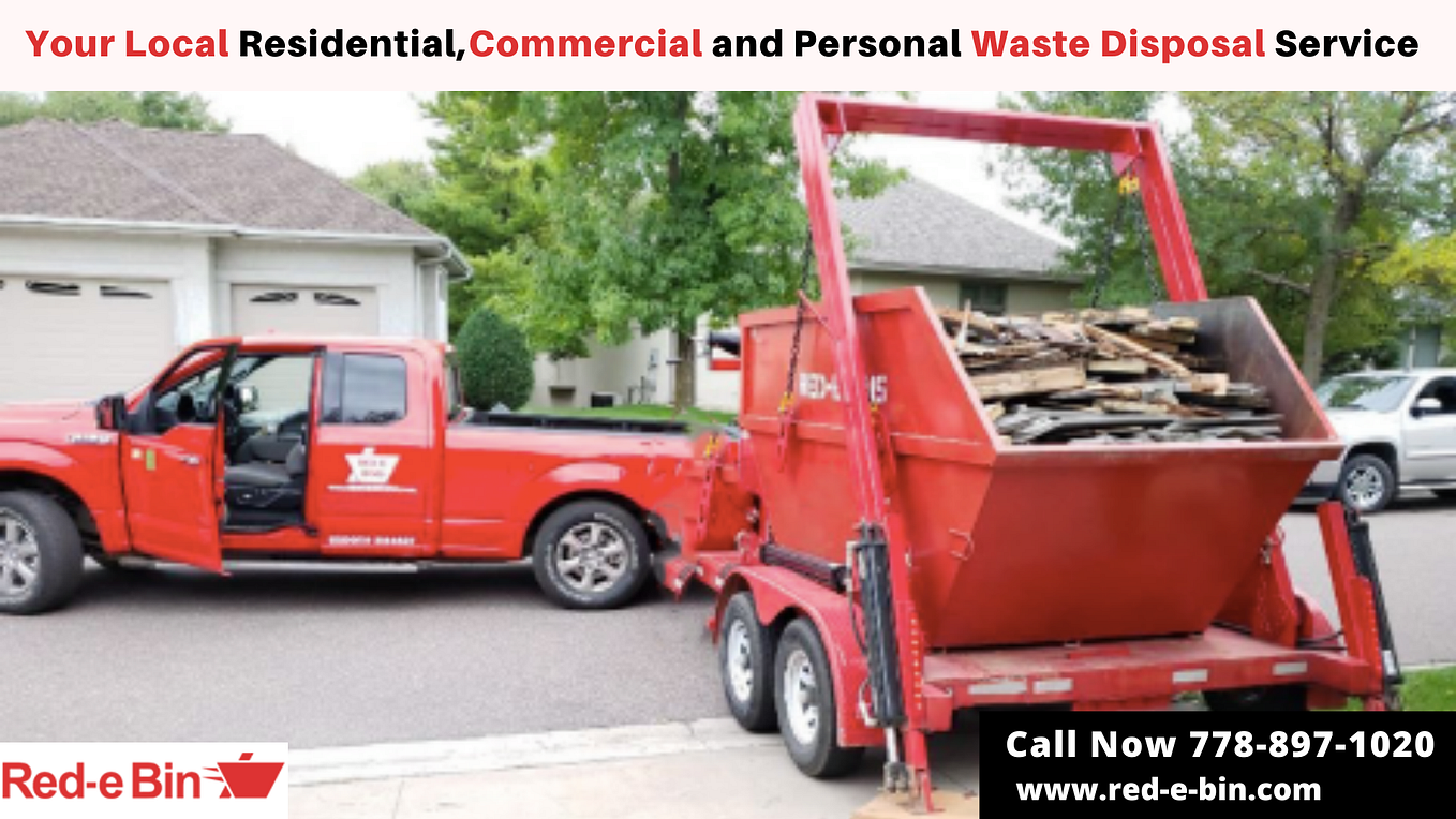 Bin Rental Victoria Waste Disposal Victoria BC Red E Bin by Red E