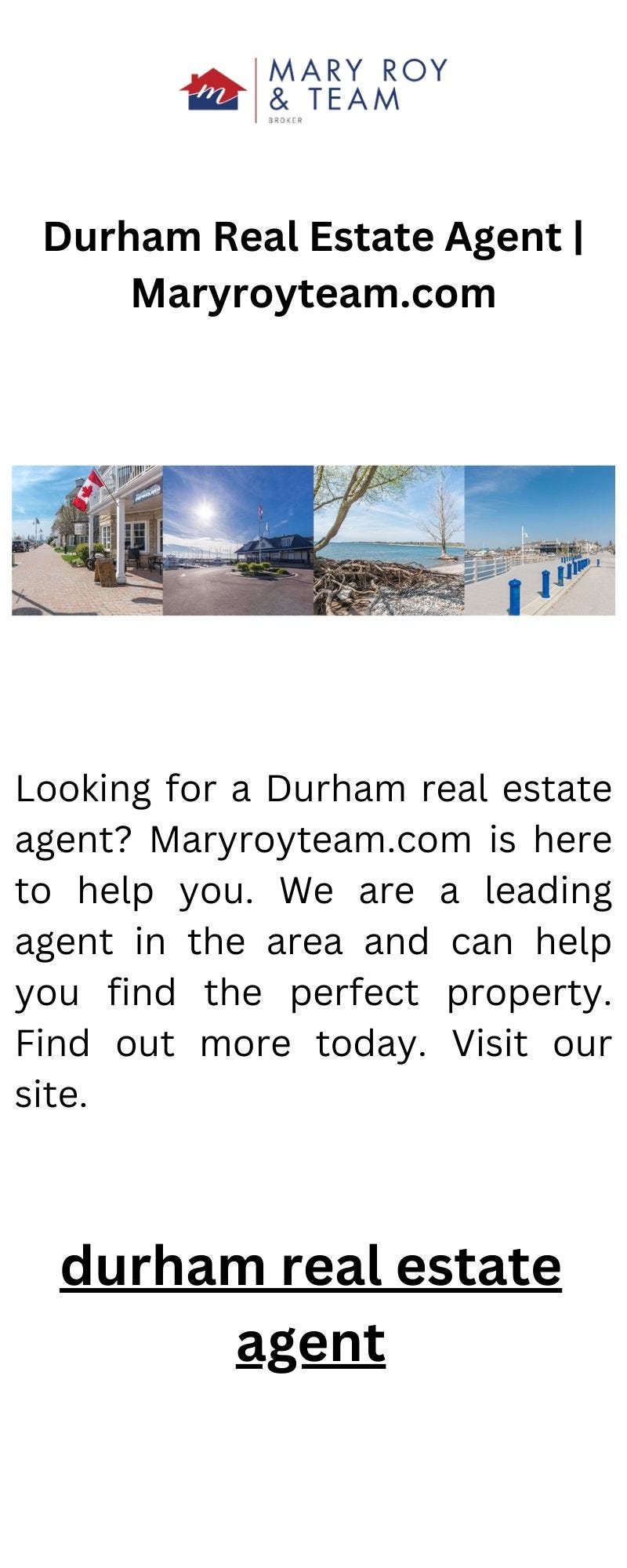 Whitby Real Estate Agent Re Max First Realty Ltd