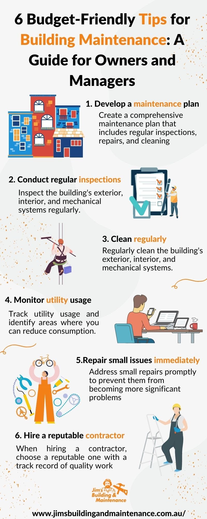 Building Maintenance Checklist - Jim's Building & Maintenance - Medium
