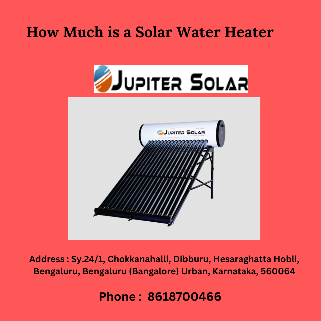 What is the typical temperature range for solar water heaters? by