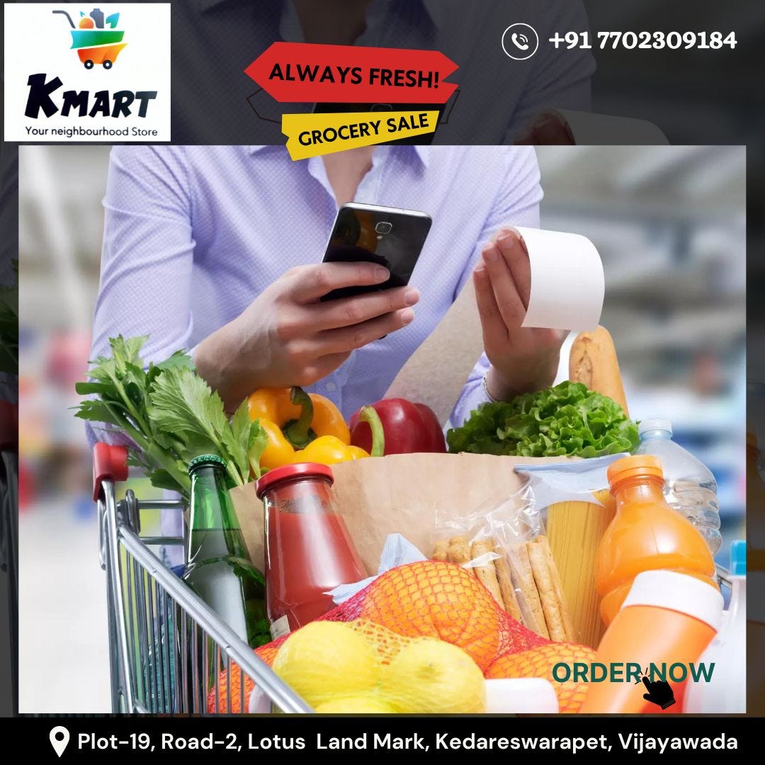 Best Grocery Store in Vijayawada HAPPY REPUBLICDAY 📍 K mart Plot19