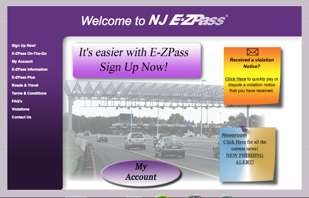 Let’s Talk about the NJ E-ZPass Website