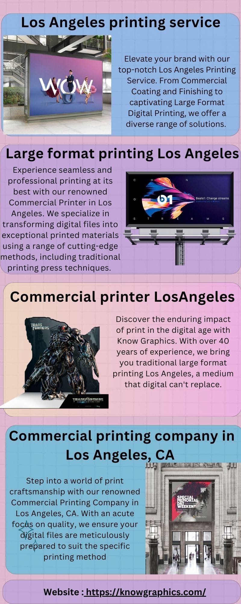 Commercial Printer Los Angeles - Graphicsknow - Medium