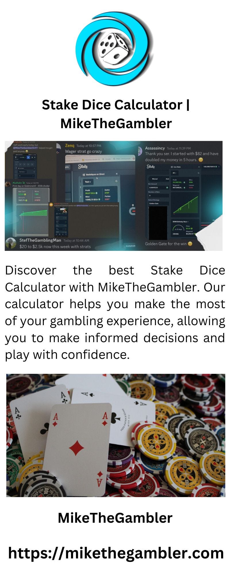 Stake Dice Calculator MikeTheGamblerf MikeTheGambler Medium