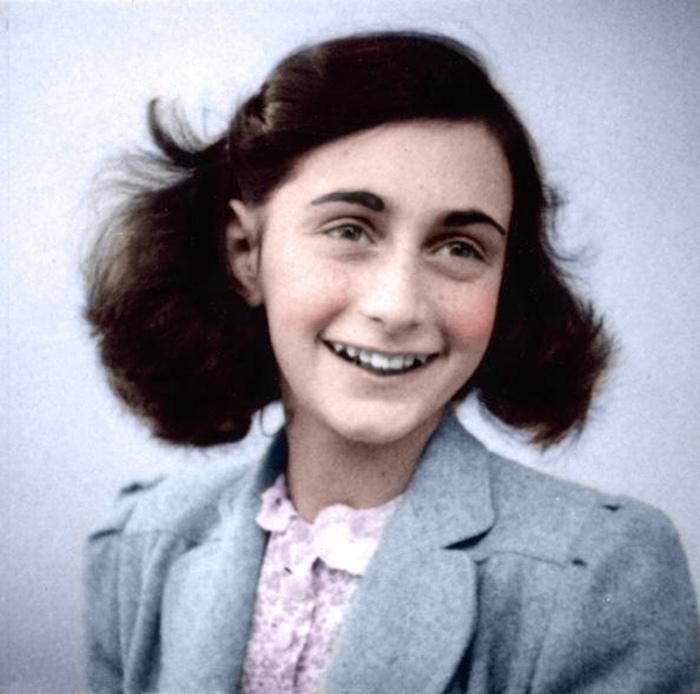 Photos of Anne Frank in Color, May 1942.