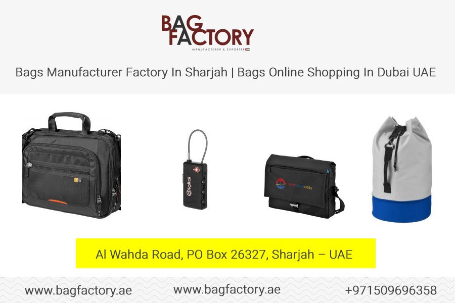 Eco bag supplier in Dubai, UAE. Bag companies in Dubai by Jeny Shah Medium