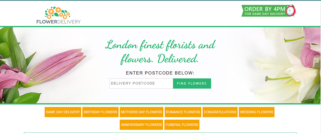 Flowers by Post UK Send Flowers Flower Delivery handyflowers Medium