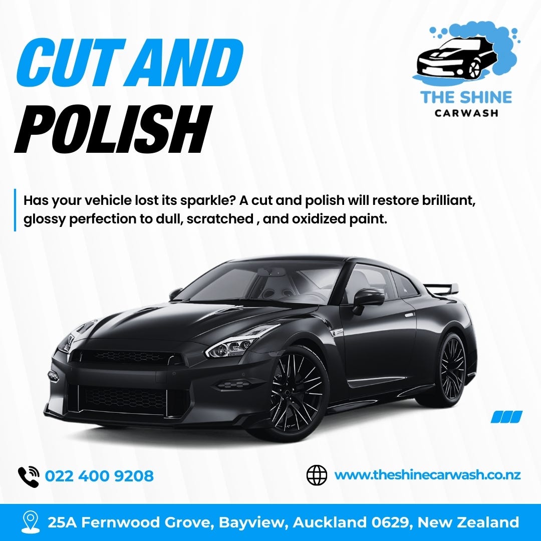 HighQuality Cut & Polish Service The Shine Carwash Auckland The shine car wash Medium