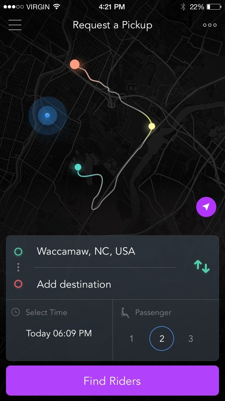 Dark Map UI | by One Pixel | One Pixel | Medium