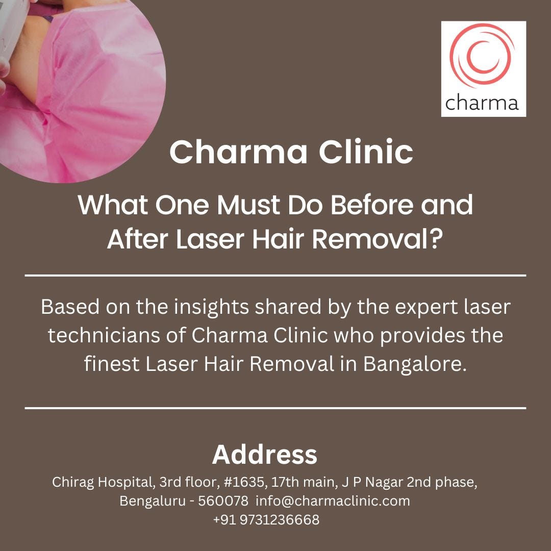 Before and Aftercare Instructions Laser Hair Removal by Charma Clinic Medium