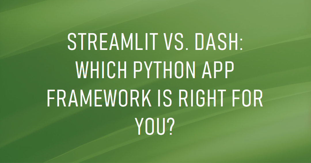 PYTHON — Getting Started With Dash In Python | by Laxfed Paulacy | Feb ...