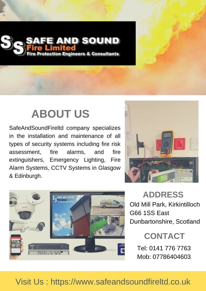 Fire Alarm Systems Edinburgh. SafeAndSoundFireltd company specializes… by Safe and Sound Fire