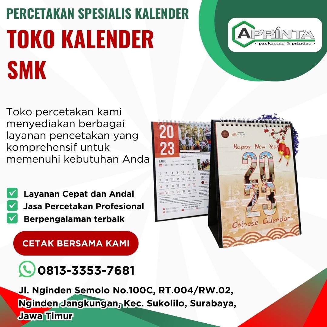 TERDEKAT Tahun 2024 Telp/WA 081333537681 Harga Kalender SMA by