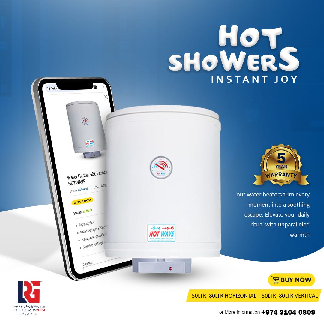 Best Water Heater in Qatar HOTWAVE Lulu Rayyan Group by LULU