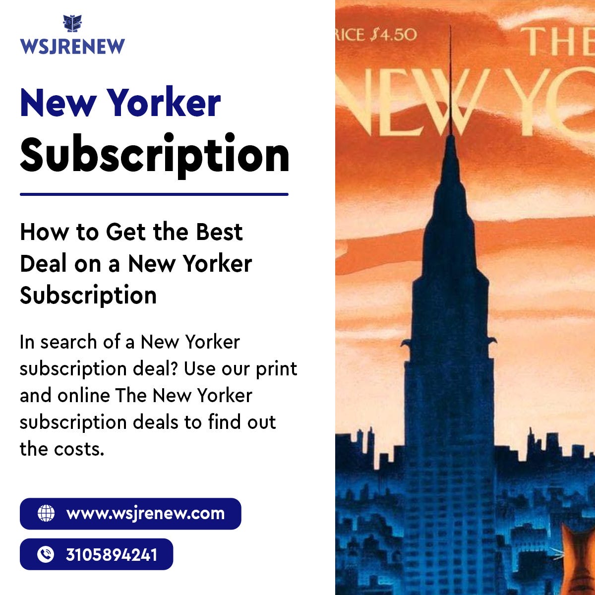 New Yorker Subscription Wsjrenew Medium