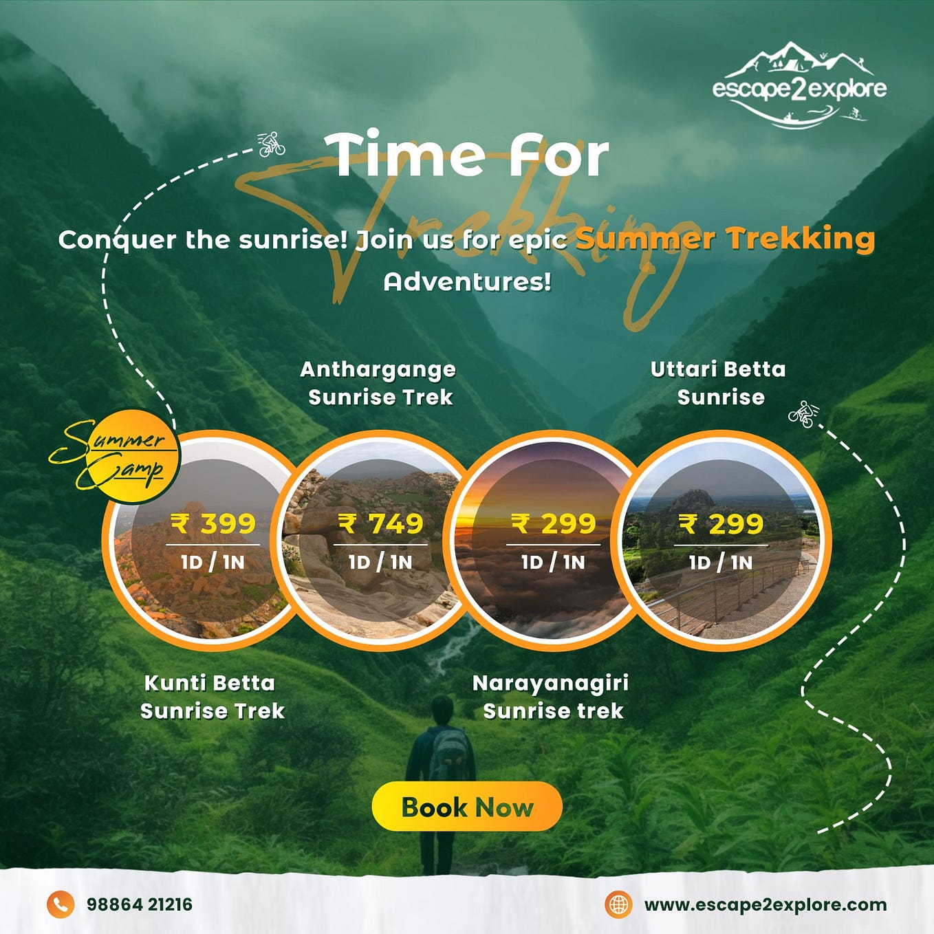 Escape2Explore: Team Outing, Trekking, Tours and Adventures