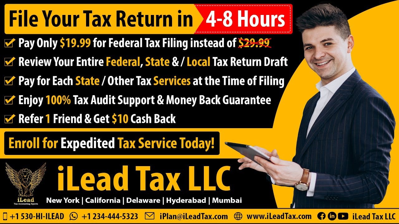 Tax filing companies and process for tax return by ILeadtax