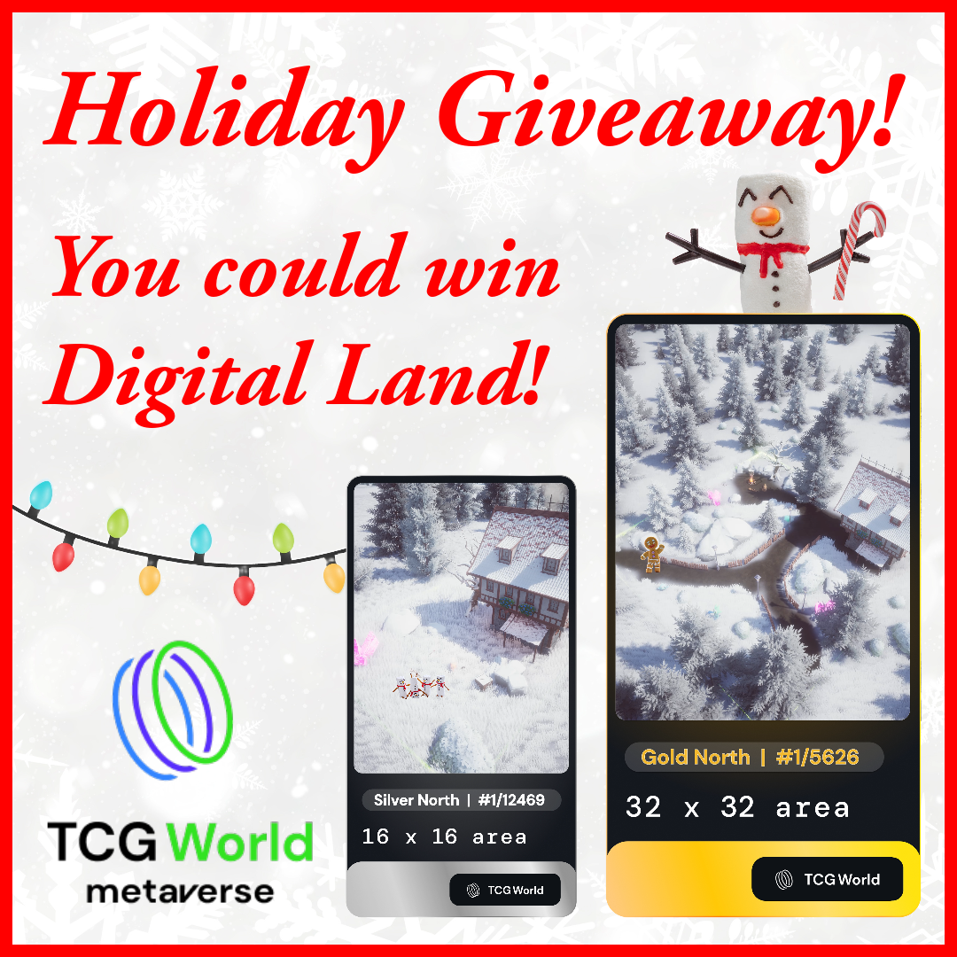 You could win Digital Land in the TCG World Metaverse! Here’s How!