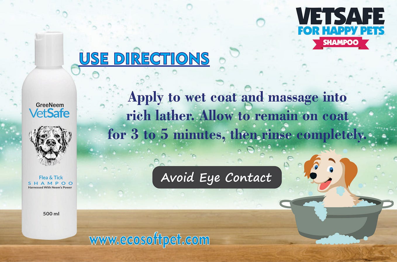 VetSafe Flea and Tick Shampoo Best Shampoo for Dogs by VetSafe