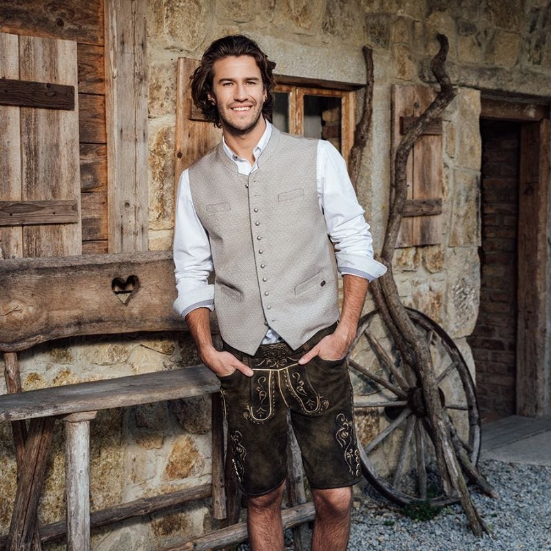 Men Heritage Rustic Brown Bundhosen
