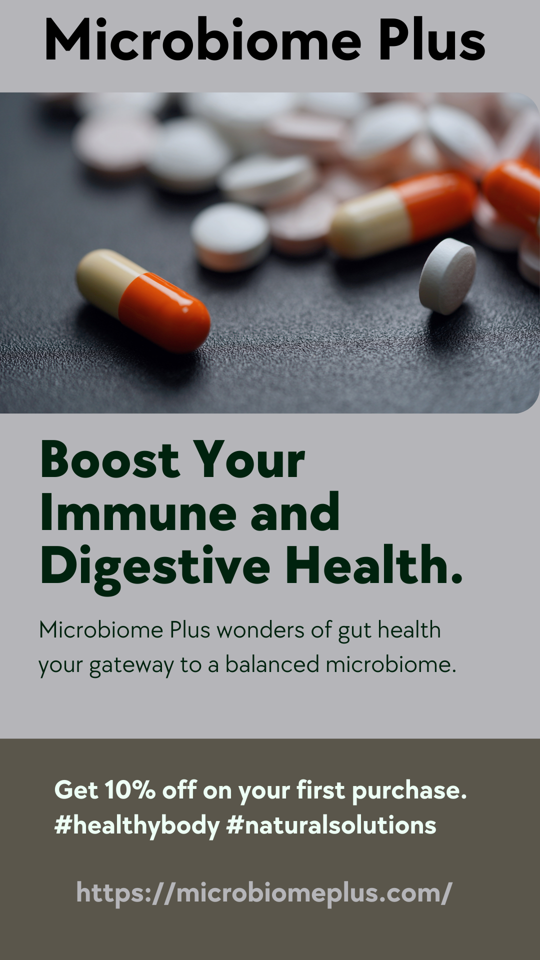 Prebiotic Fiber SupplementMicrobiomeplus Microbiome Plus Medium