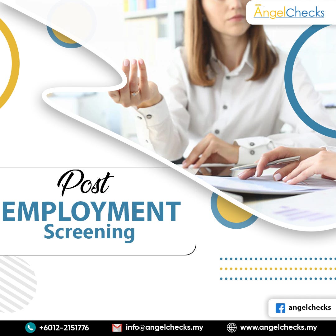Post Employment Screening Angel Checks Medium