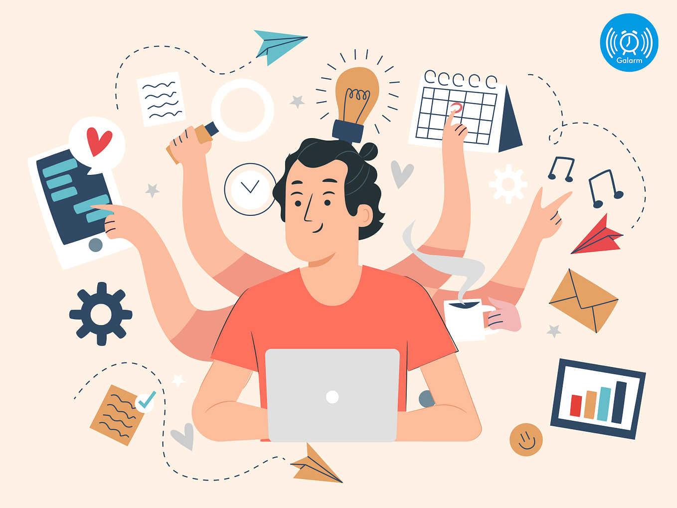 How to send an alarm to someone’s phone to wake them up? by Galarm