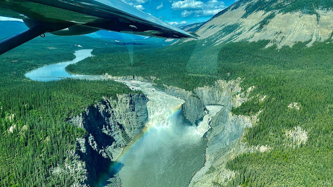 Virginia Falls in the Nahanni River Valley