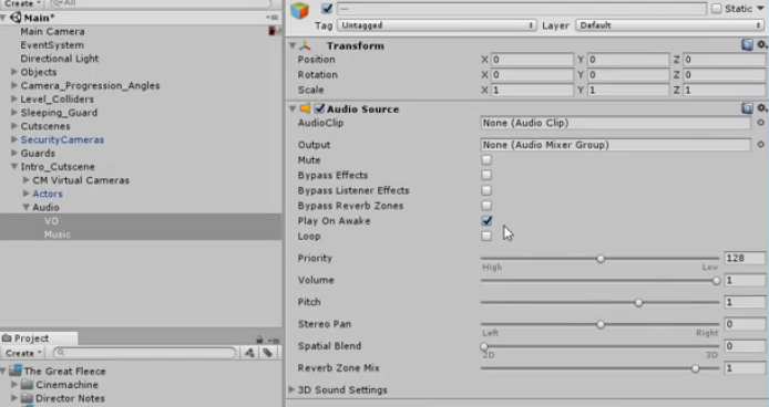 Player Movement: Player Setup - Cinematography-Stealth 3D Game - Medium