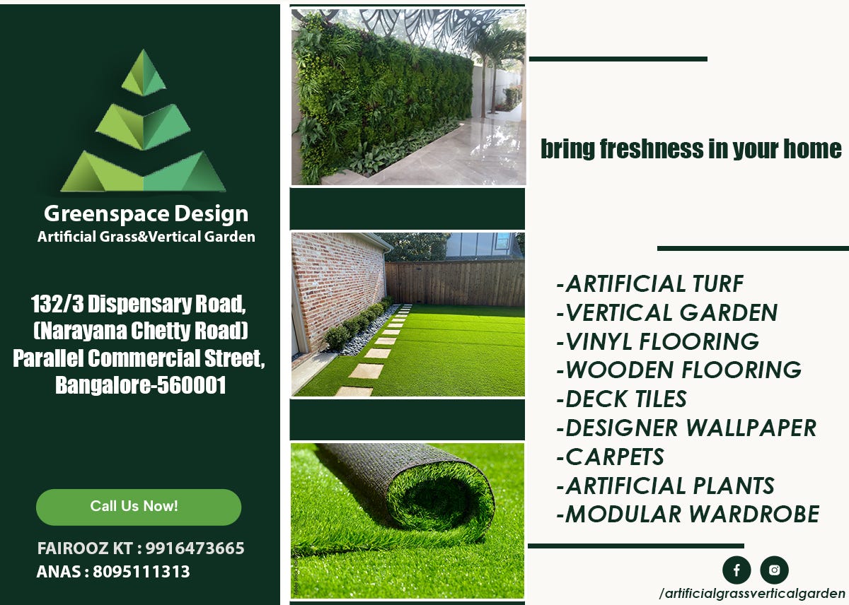 Artificial Vertical Garden Bangalore — Greenspace Design