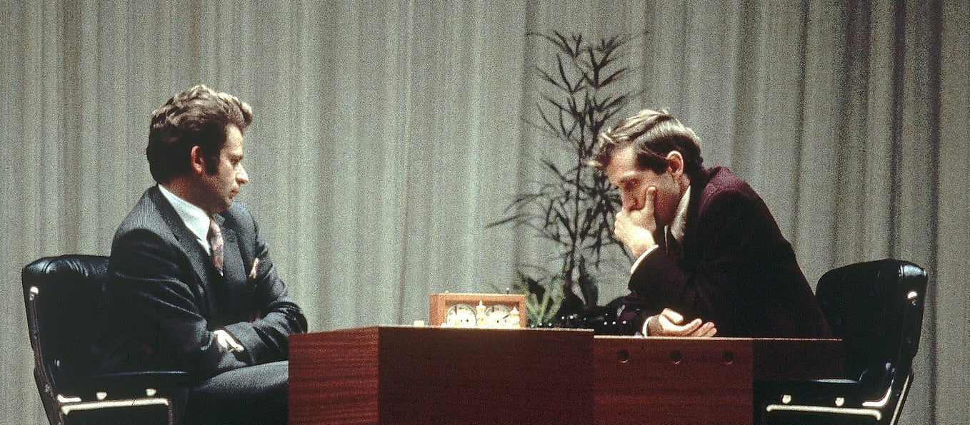 The Match of the Century: Boris Spassky and Bobby Fischer.
