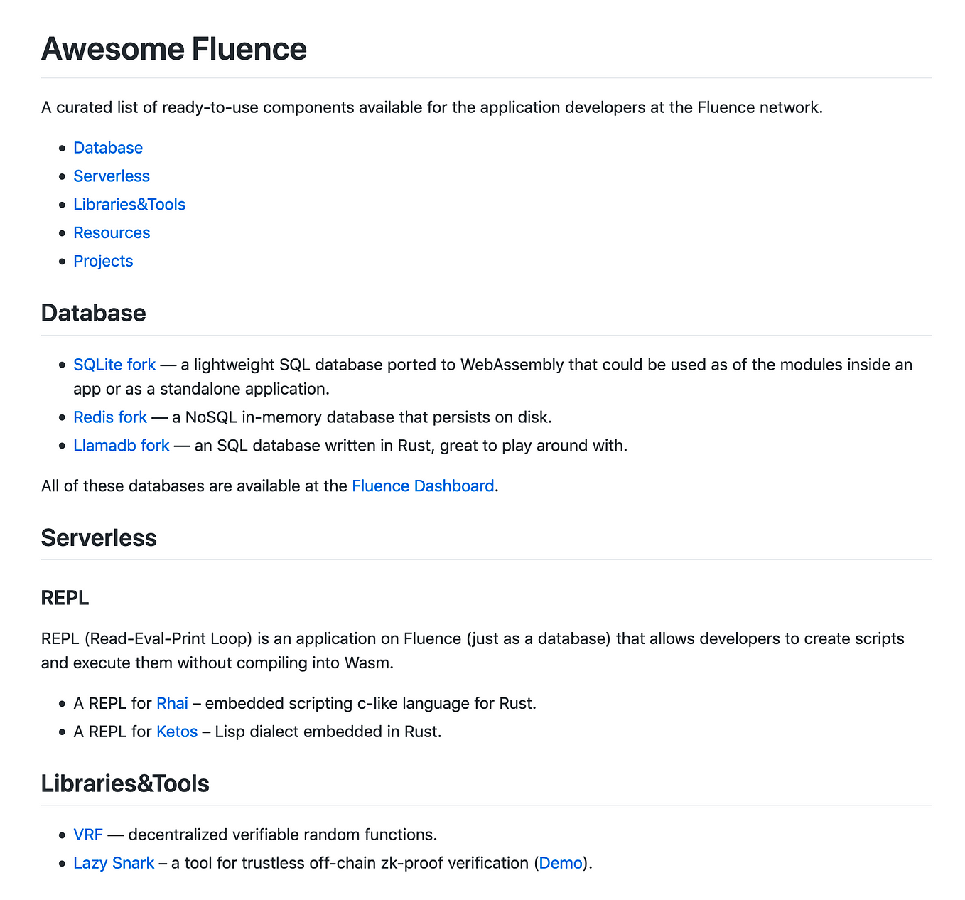Fluence Project Update, September 2019