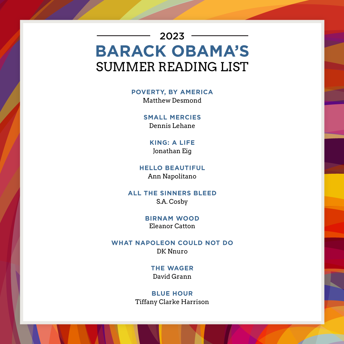 My 2023 Summer Reading & Music Lists