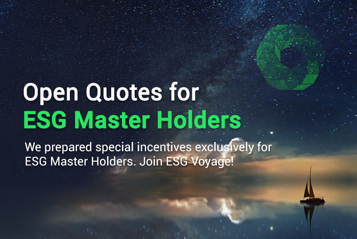 Open quotes for ESG Master Holders