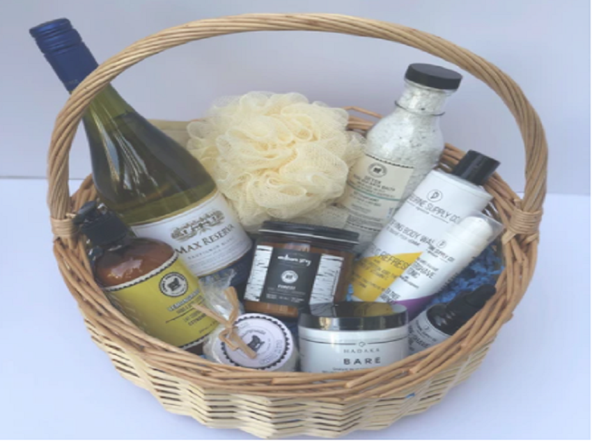 Champagne gift baskets Calgary Dazzle Basket Medium