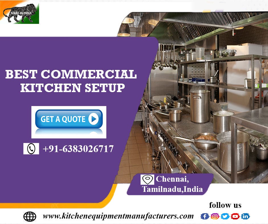 Commercial Kitchen Equipment Chennai by Kitchenequipmentmanufacturers