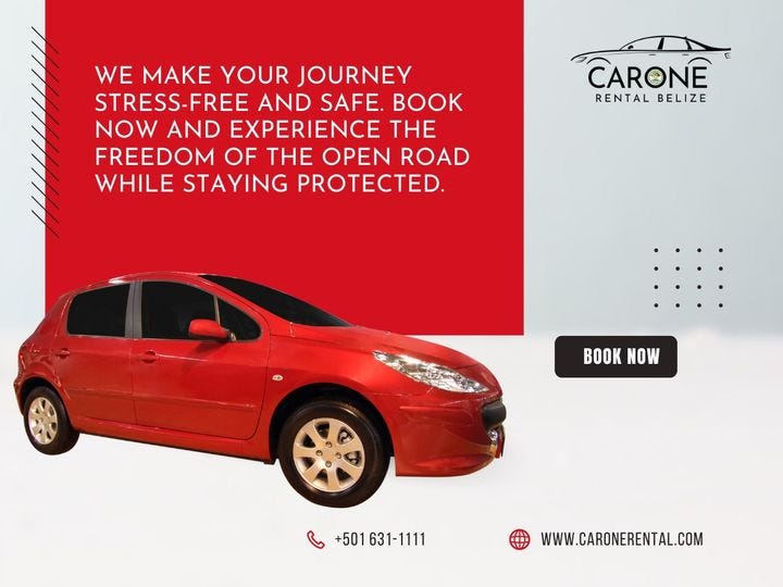Cheapest 3day Car Rentals In Belize CarOne Rental Belize Car One