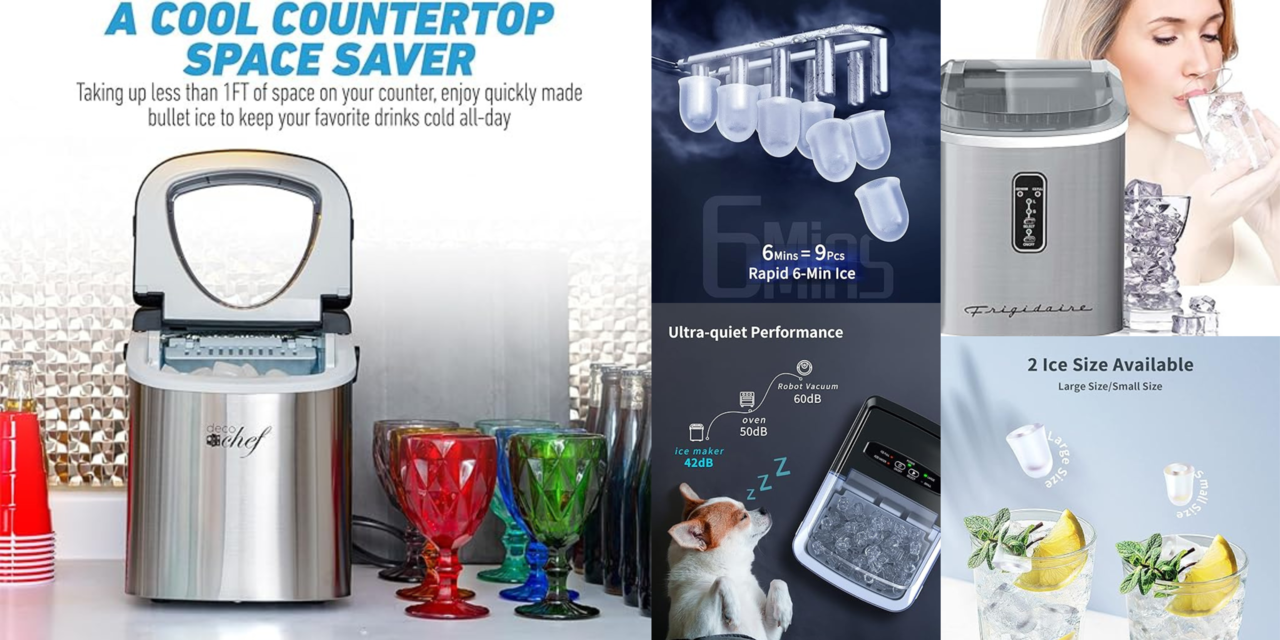 ecozy Portable Ice Maker: Countertop Chilling, Simplified!