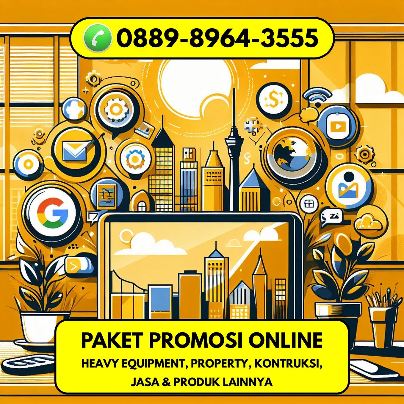 Jasa Promosi Online Produk Pertambangan Tangerang Selatan, Hub 0889