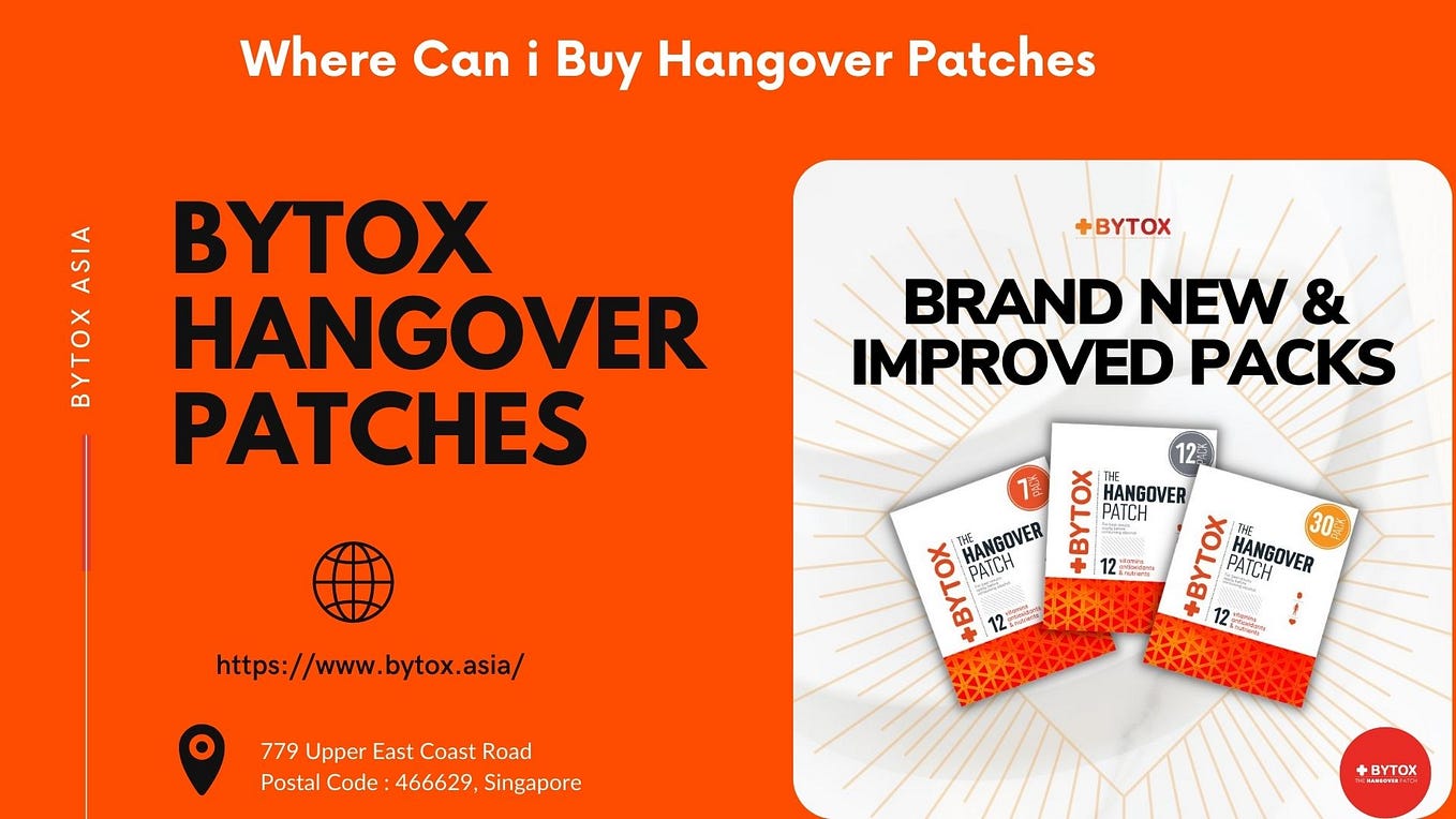 Bytox Hangover Patch Packs