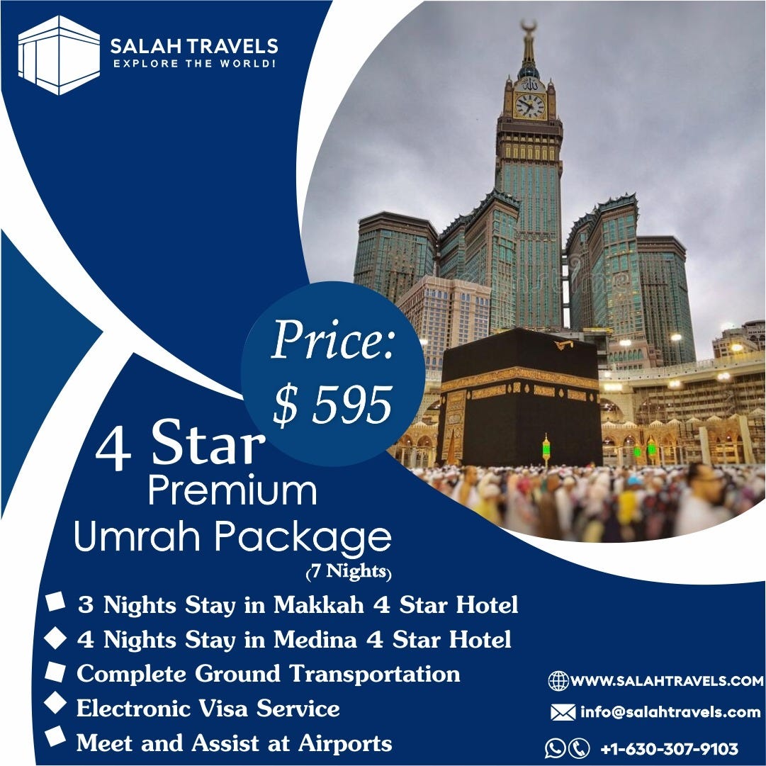 A Luxurious Spiritual Journey 5Star Umrah Package 2024 USA by Salah