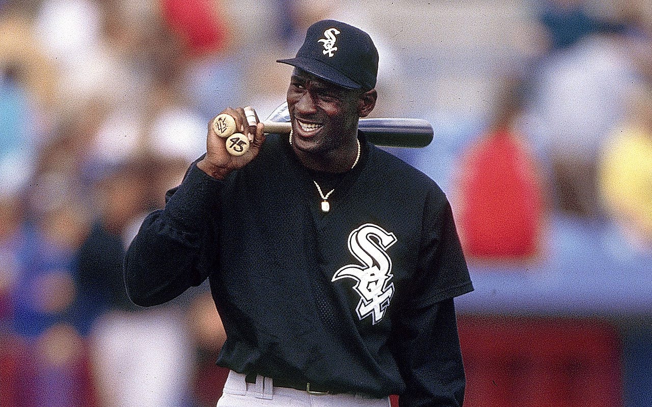 Michael jordan baseball hot sale years
