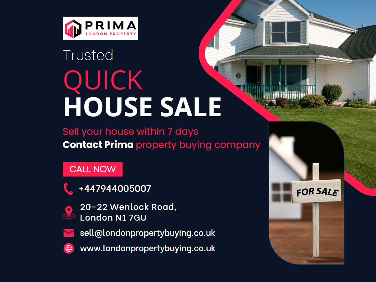 Sell House Fast for Cash in London by Prima Properties Buying