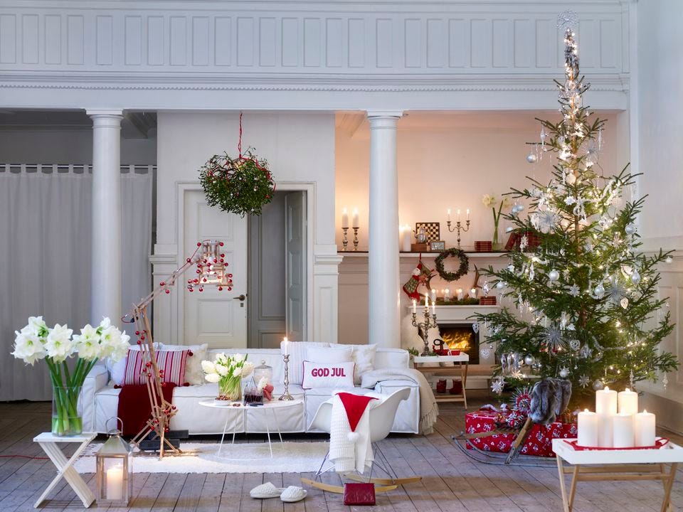 BEAUTIFUL LIVING ROOM DECORATING FOR CHRISTMAS HOLIDAY