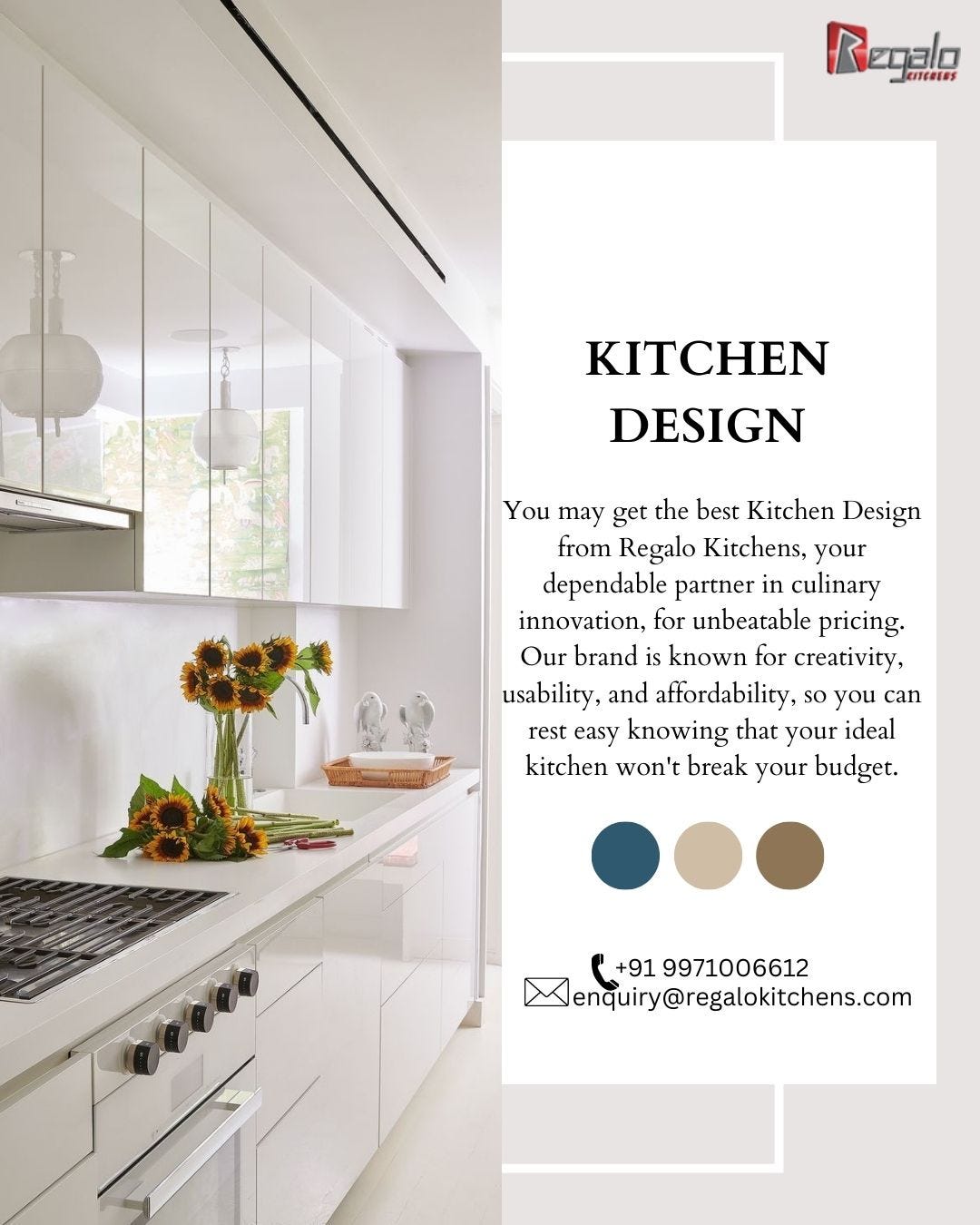 Small modular kitchen design Regalo Kitchens Regalo Kitchens