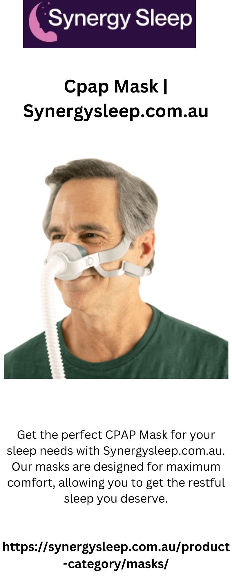 Cpap Mask Synergy Sleep Medium