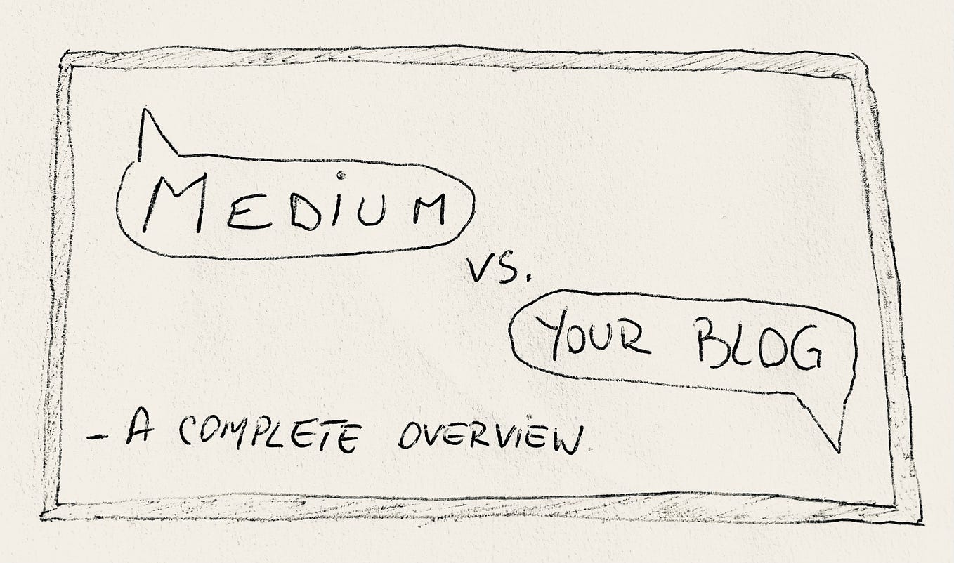 Publishing on Medium vs Posting on Your Own Blog — A Complete Overview