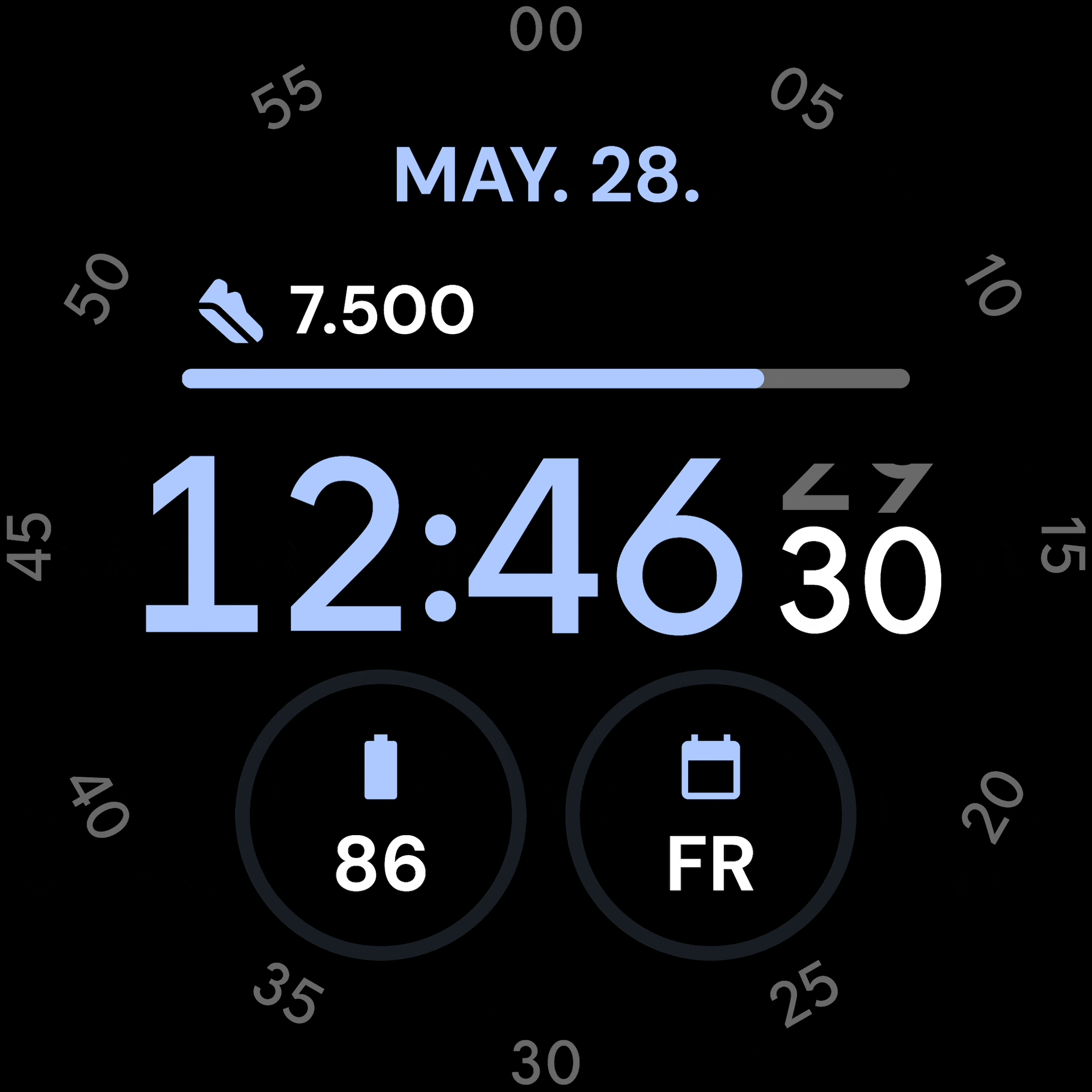 Pilot Wear OS Watch Face Medium