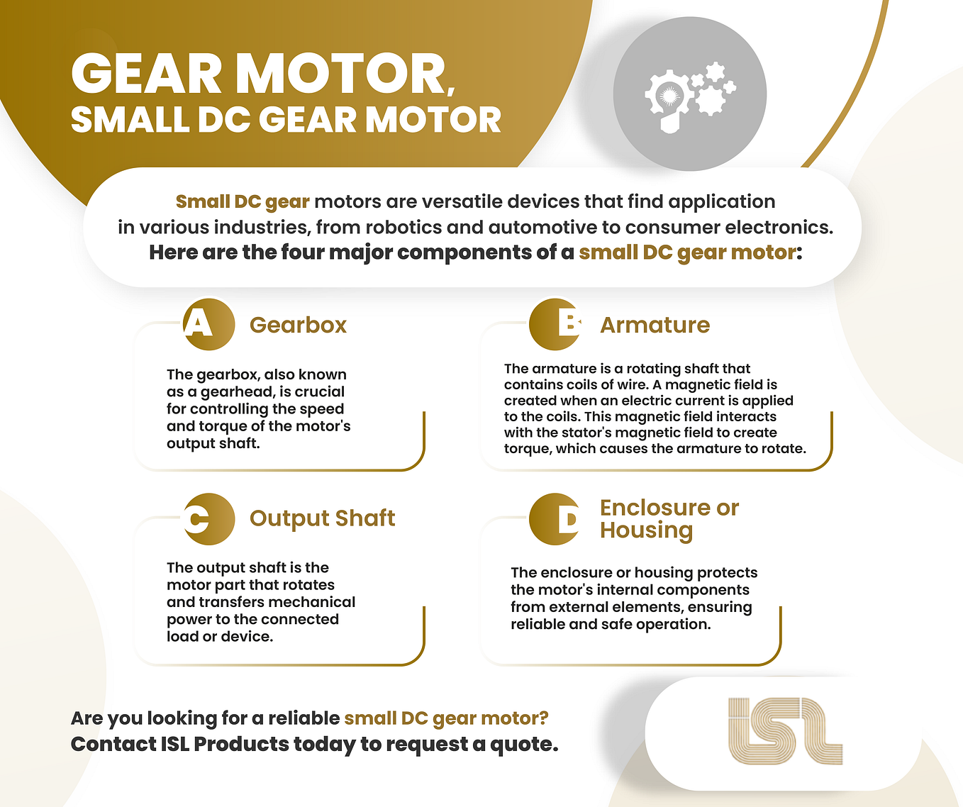 Brushed DC Motors  ISL Products International Ltd.